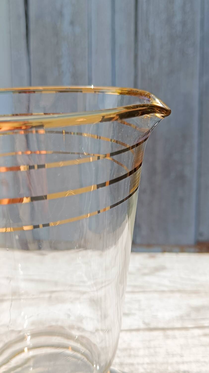 Carafe Art Déco en verre