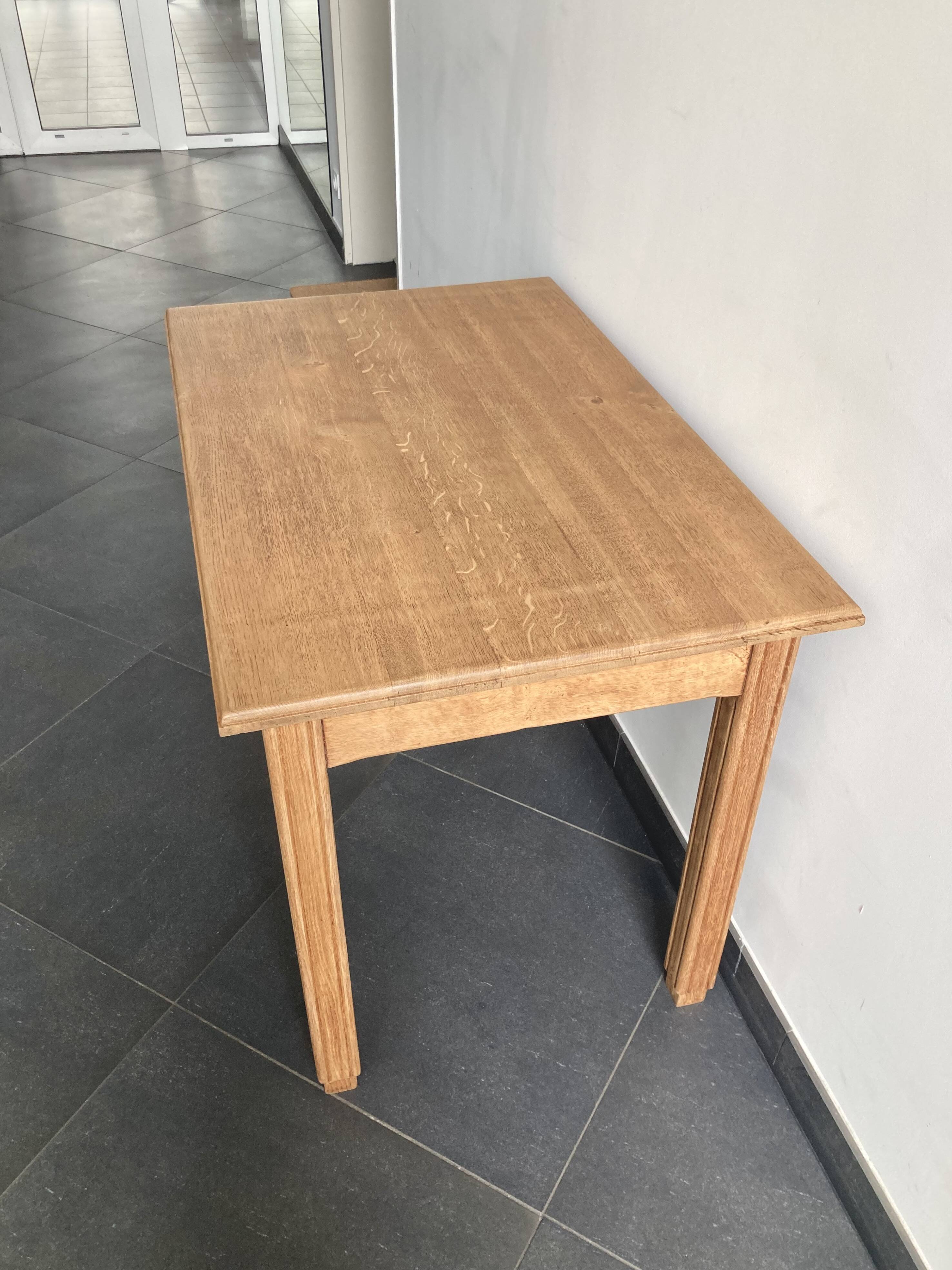 Vintage solid beech table – renovated – 1960s