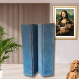 Antique screen with 4 leaves or 4 double-sided panels