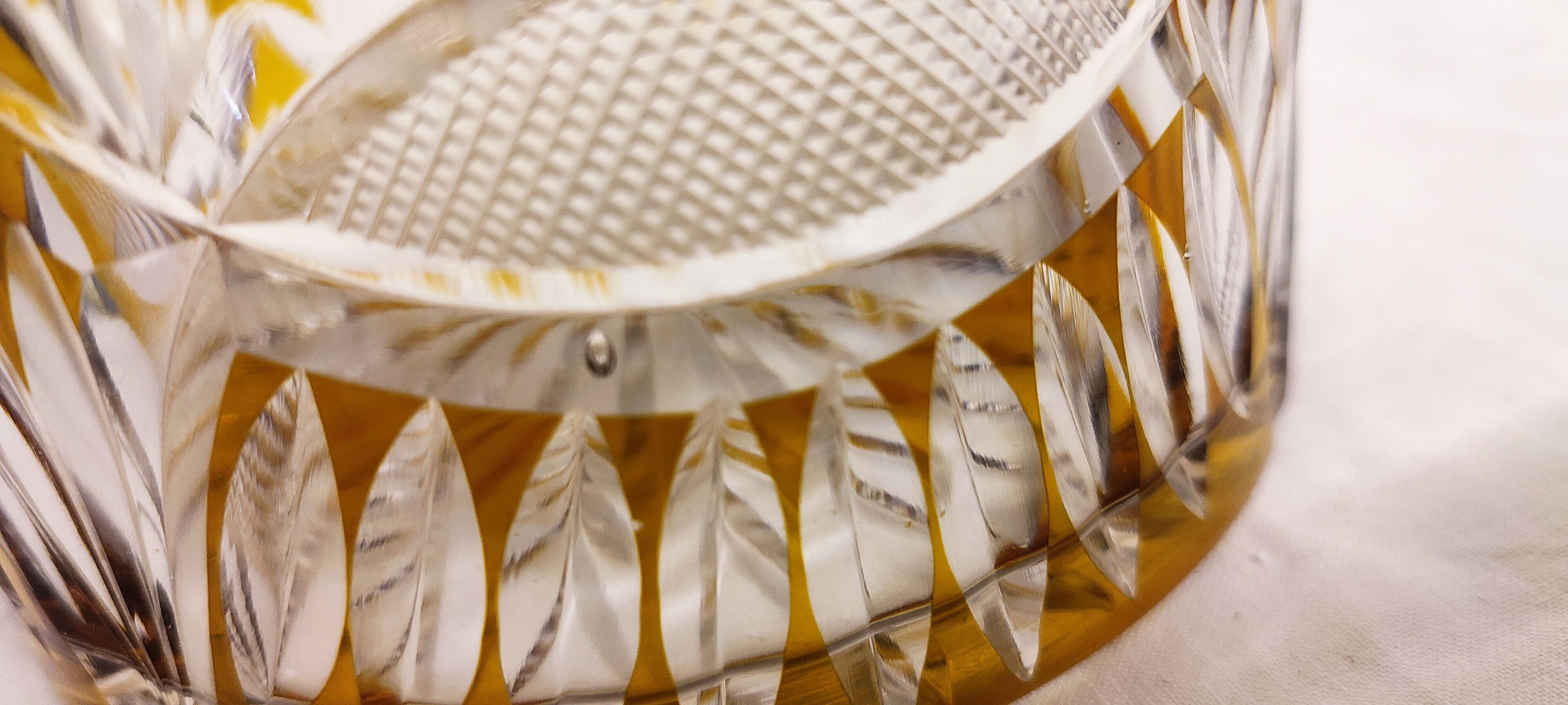 Bohemian glass box Czech Republic 1960s