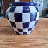 Vintage Glazed Stoneware Vase from the 60s