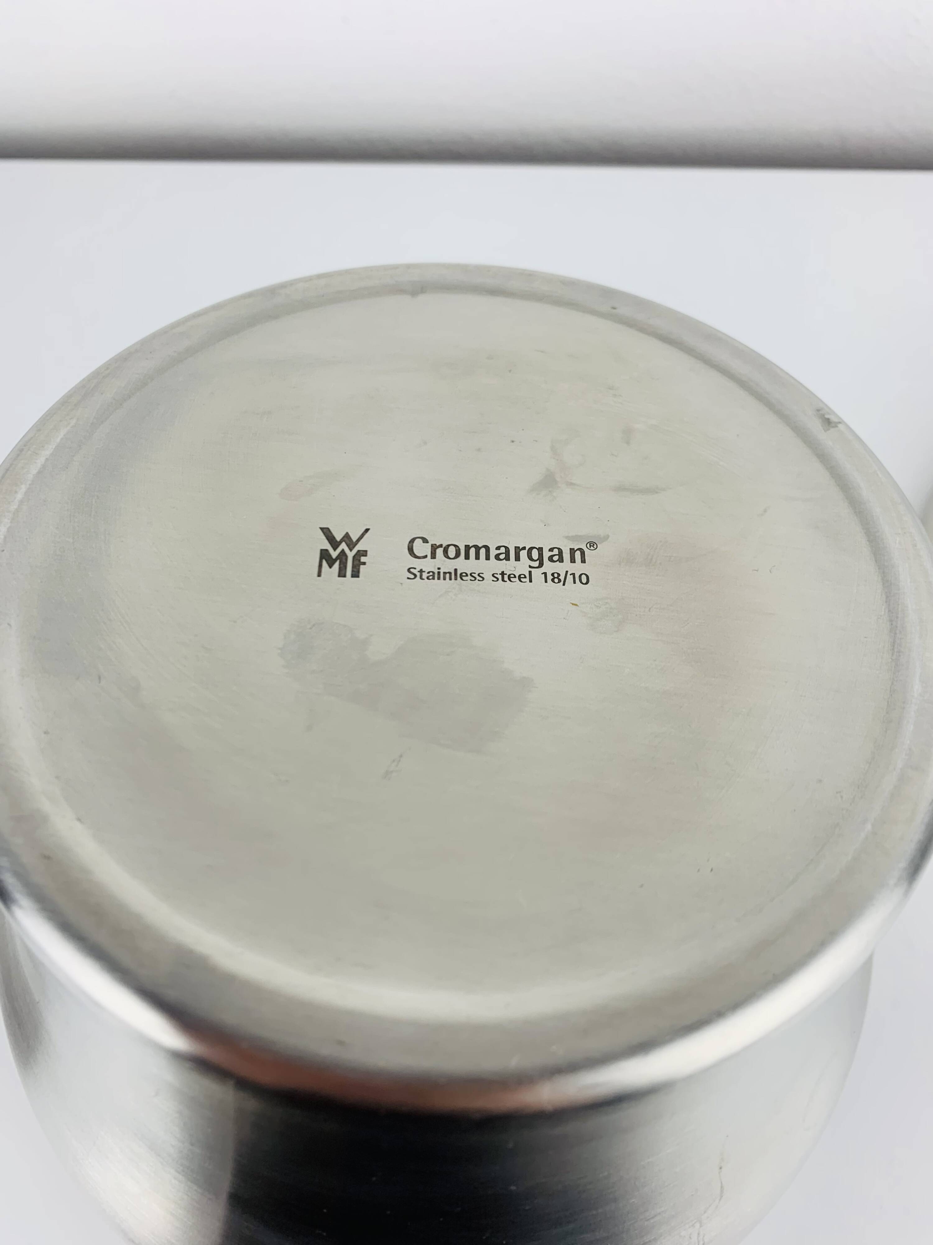 Stainless steel bowling ball ice bucket by WMF Cromargan