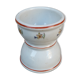 Coquetier ancient form diabolo ceramic patterns flowers