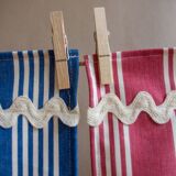 Set de table, assortis vert, rose, bleu
