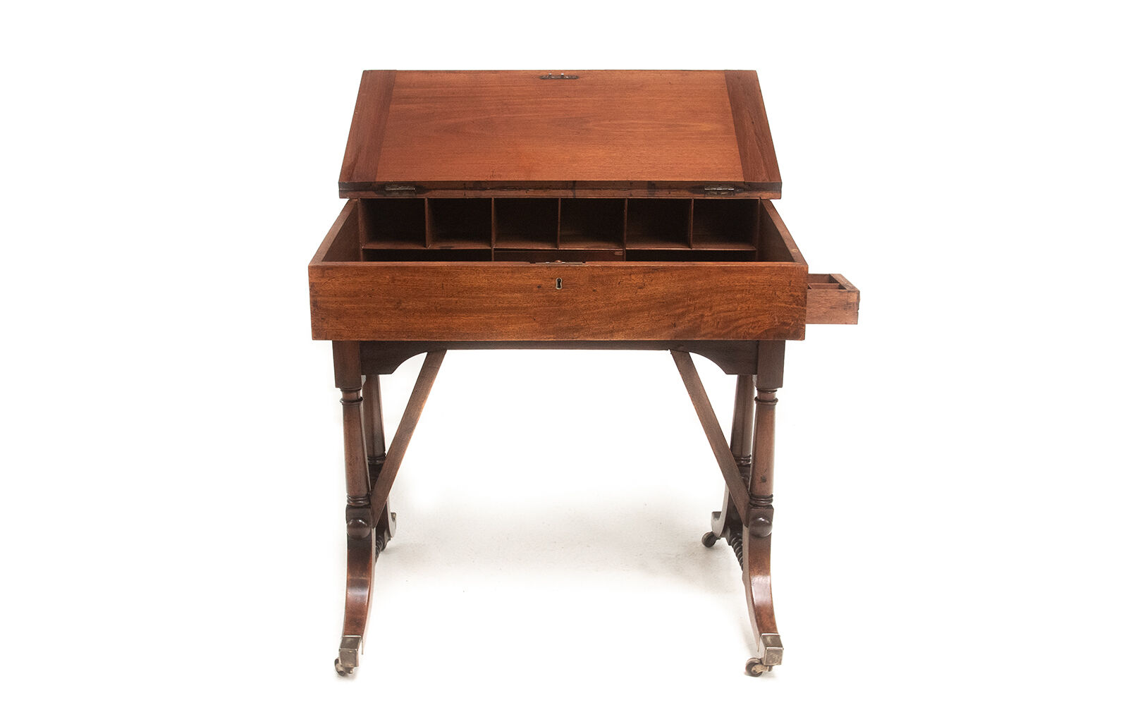 Antique 19th Century Irish Writing Clerks Desk