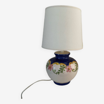 Lampe pied céramique vintage