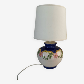 Vintage ceramic foot lamp