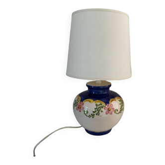 Vintage ceramic foot lamp