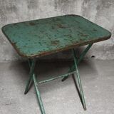 Painted metal folding table