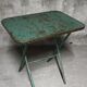 Painted metal folding table