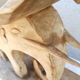 Tabouret ancien en bois, Art africain Ashanti du Ghana