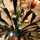 Metal chandelier painted floral decoration 12 lights