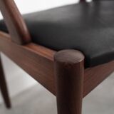 Set of four teak chairs, Danish design, 1970s, designer: Kai Kristiansen