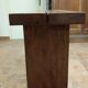 Brutalist console made of solid wood