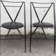 Folding chairs of the designer Hiroyuki Yamakado