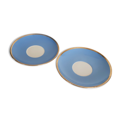 Sous tasses bleues Villeroy et Boch