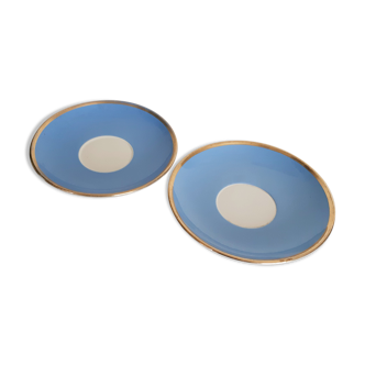 Sous tasses bleues Villeroy et Boch