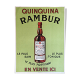 Affiche ancienne quinquina rambur tonic tonic fortifiant circa between 20-40 imp champenois