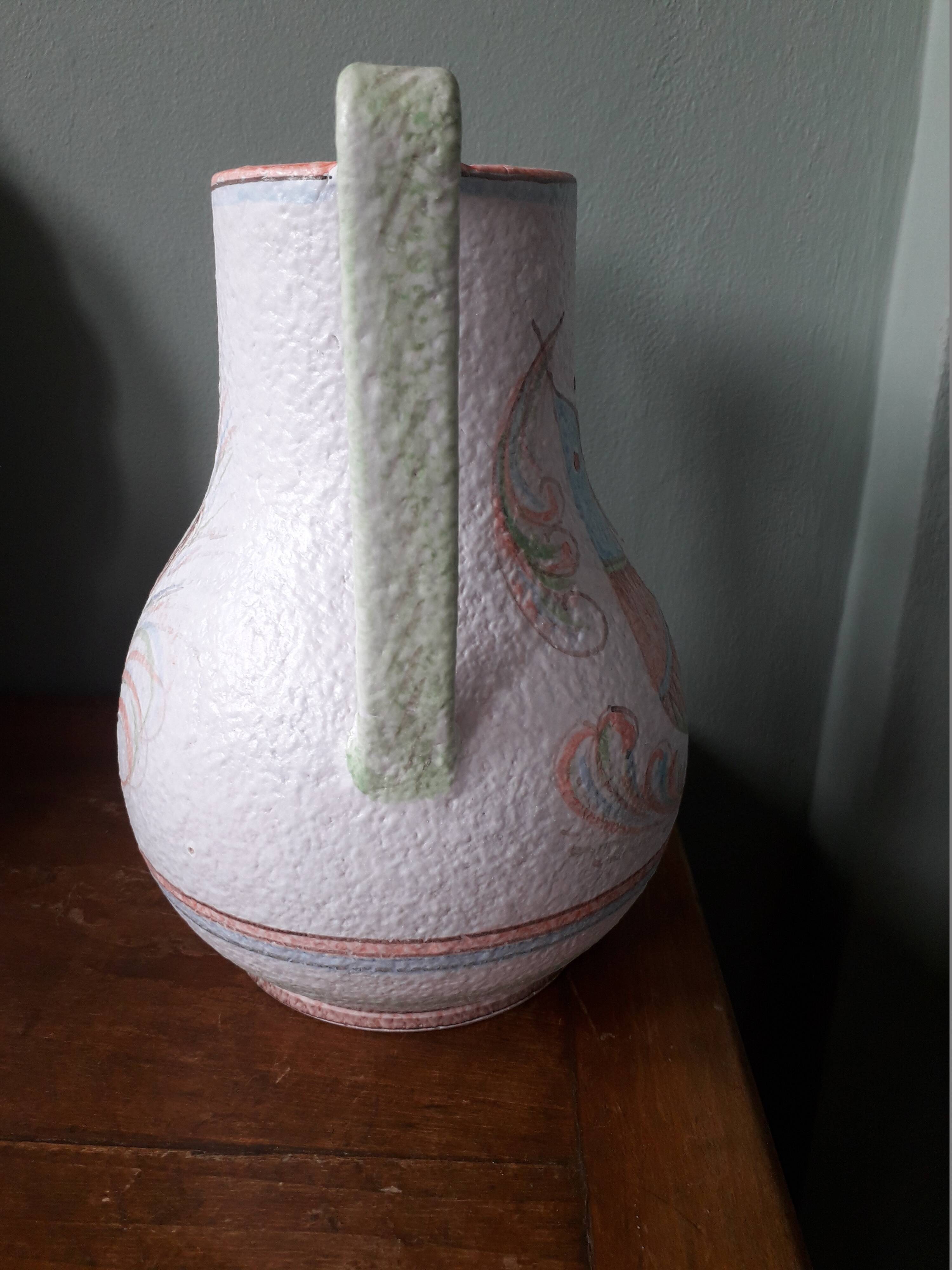 Vase en céramique italienne signé Castel Sardo