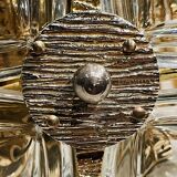 Pair of Sciolari style crystal sconces