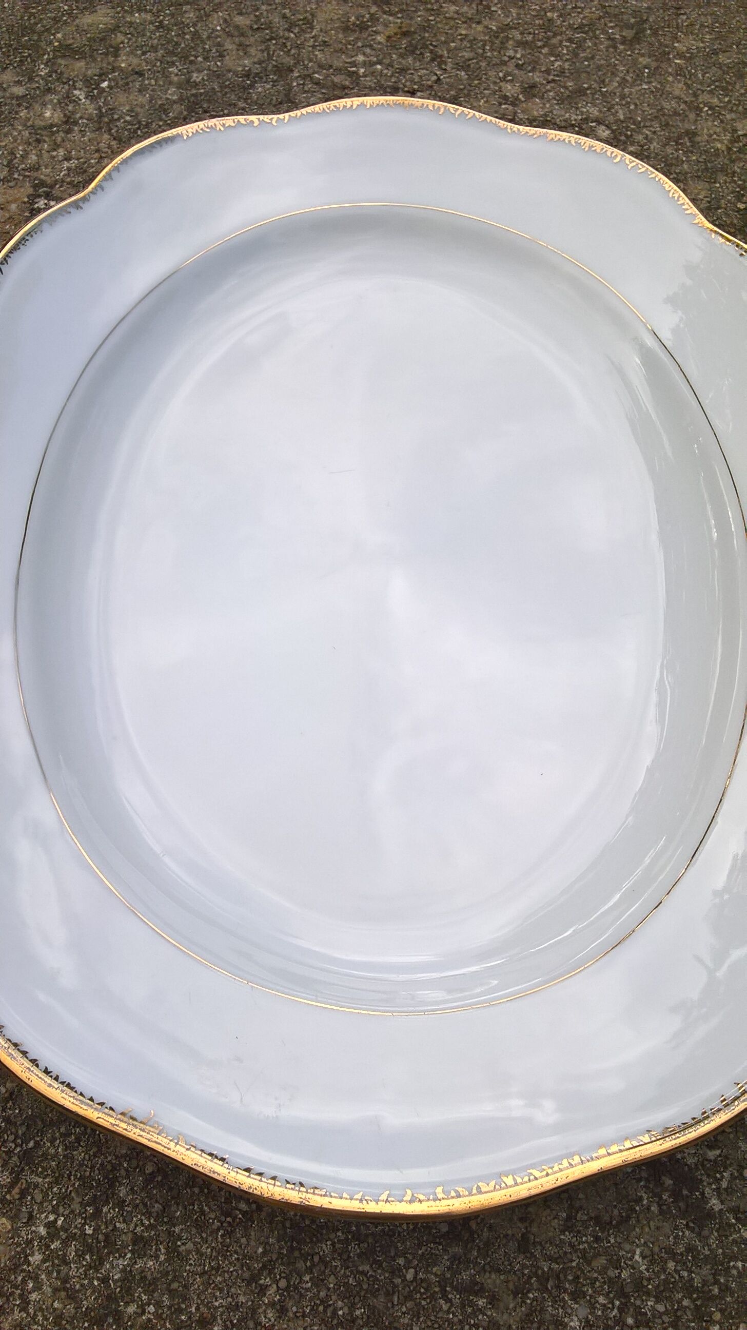 Porcelain serving dish S.F.P. French Porcelain Company