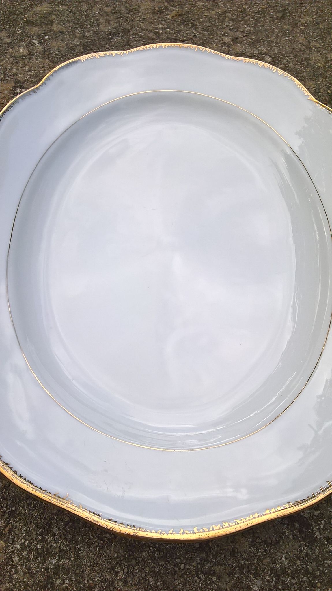 Porcelain serving dish S.F.P. French Porcelain Company