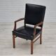 1960s, Danish armchair, original very good condition, teak wood, artificial leather.