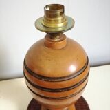 H25 turned wooden lamp base