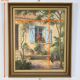 Tableau « Maison Fleurie à la Blanche », signé F.Sichet – 2ème partie XXe