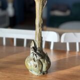 Bronze vase, praying mantis signed louis eugène aurel