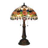 Round Tiffany table lamp Roses