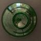 Cendrier Biot en verre vert avec pilon écrase cigares 1960
