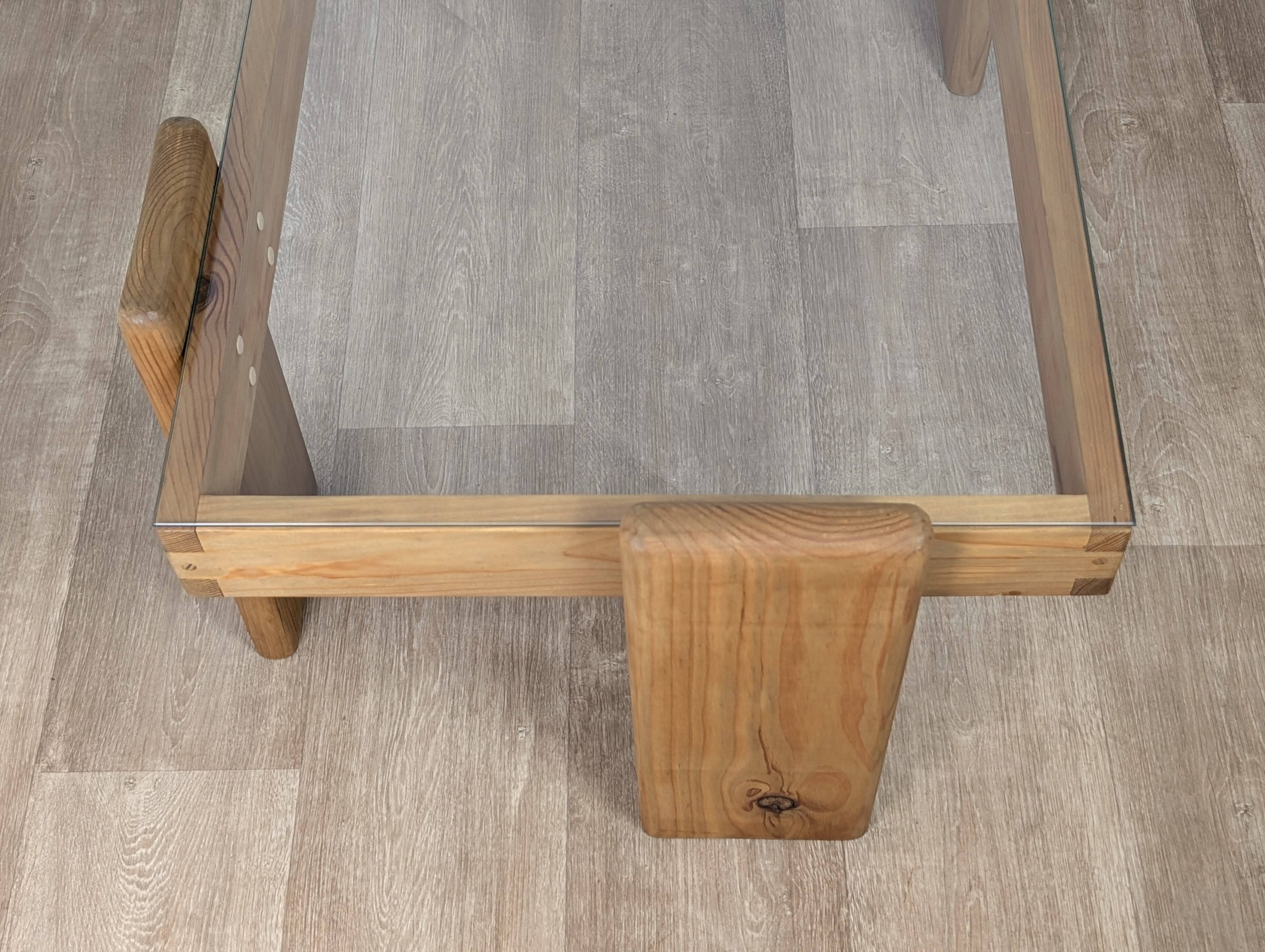 Solid pine coffee table