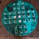 Solitaire game in malachite