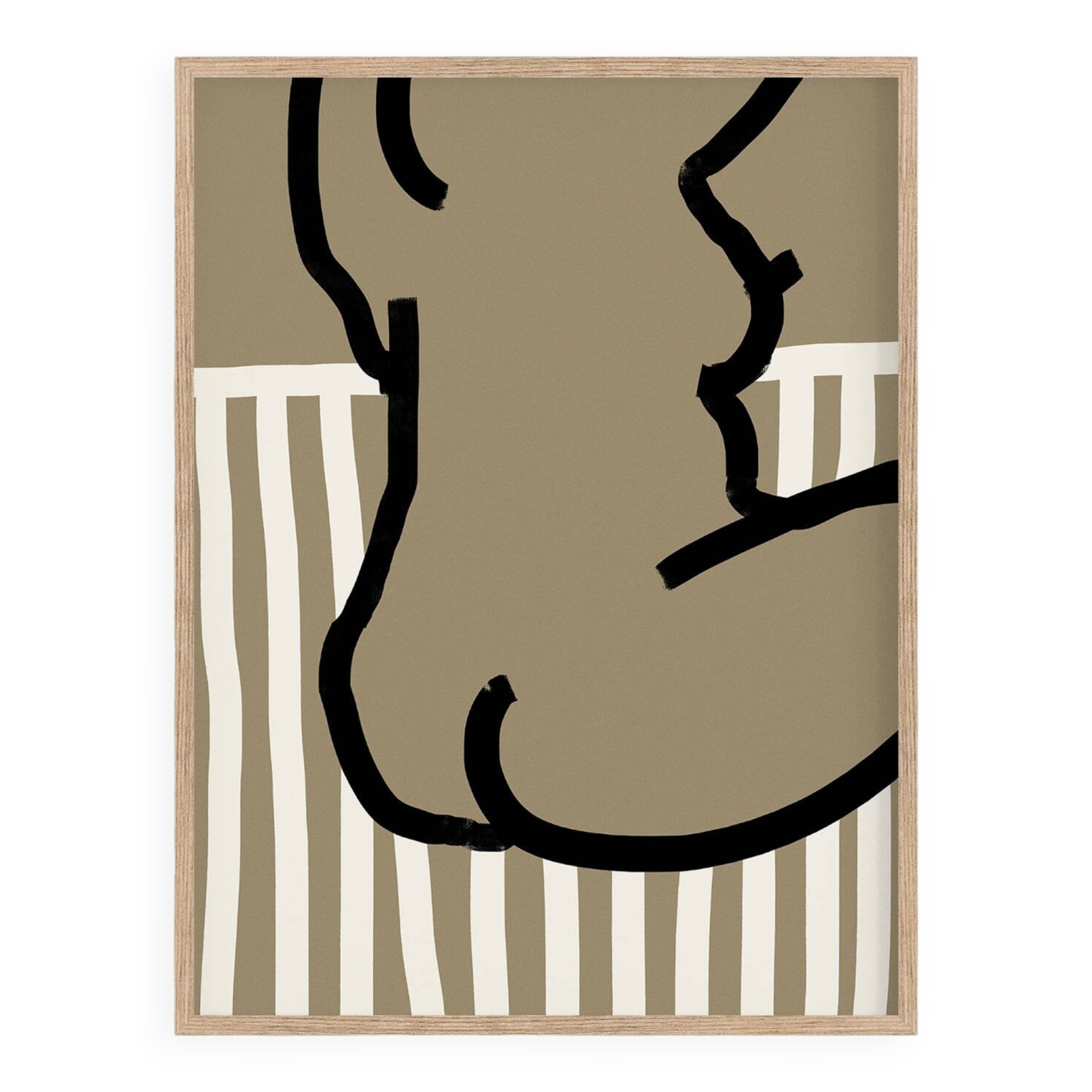 Female figure giclee art print, 50x70cm