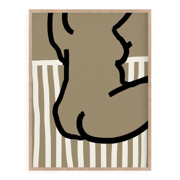 Female figure giclee art print, 50x70cm