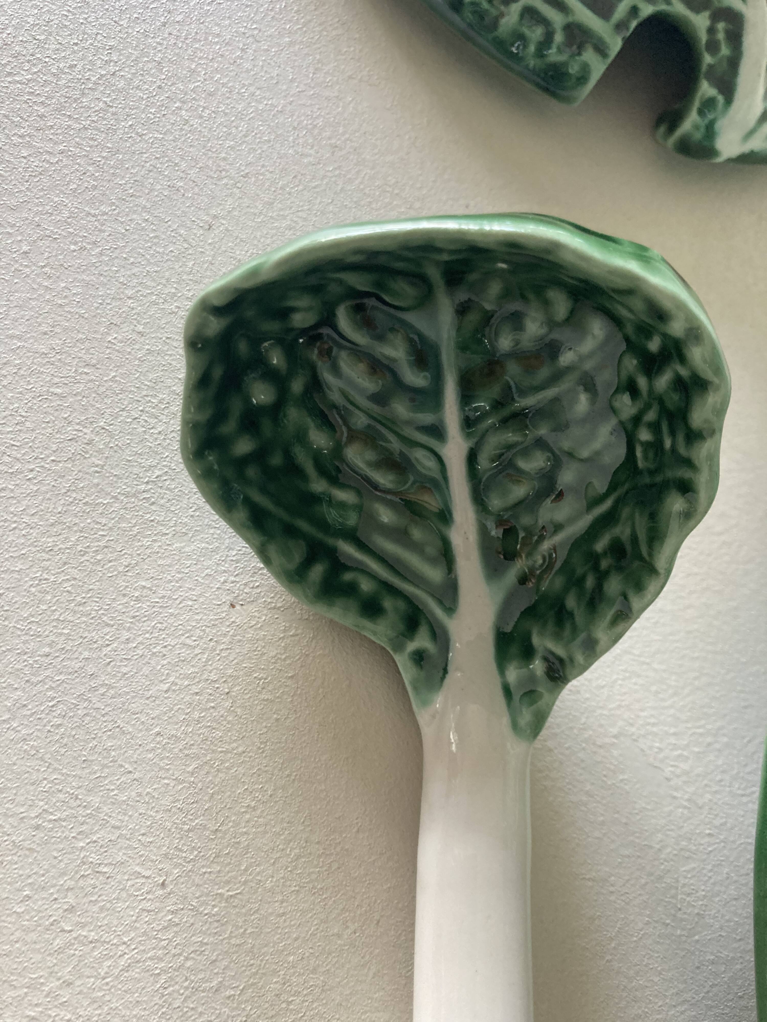 Cabbage tureen in slip 4 pieces