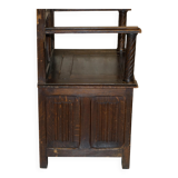 Gothic Jacobean hall chair finely carved from the Victorian era around 1860.