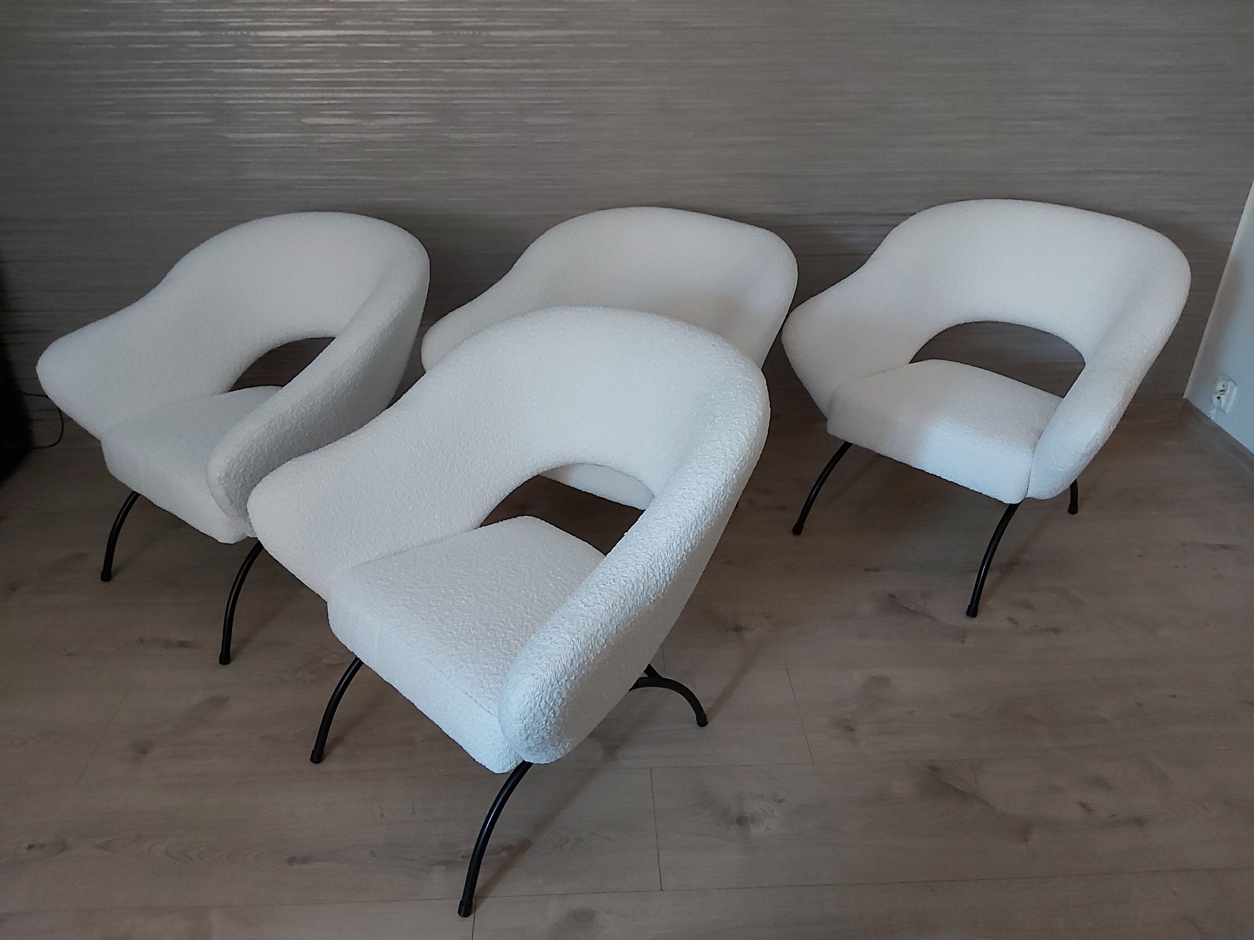 A set of four armchairs, Poland, 1960s