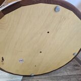 Solid teak TV table with swivel top, Silkeborg, Denmark, 1960s/1970s.