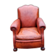 Leather club armchair back mustache from the 30s