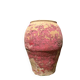 Ancient terracotta pottery jar from the 19th century.
