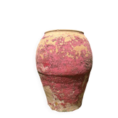 Ancient terracotta pottery jar from the 19th century.
