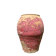 Ancient terracotta pottery jar from the 19th century.