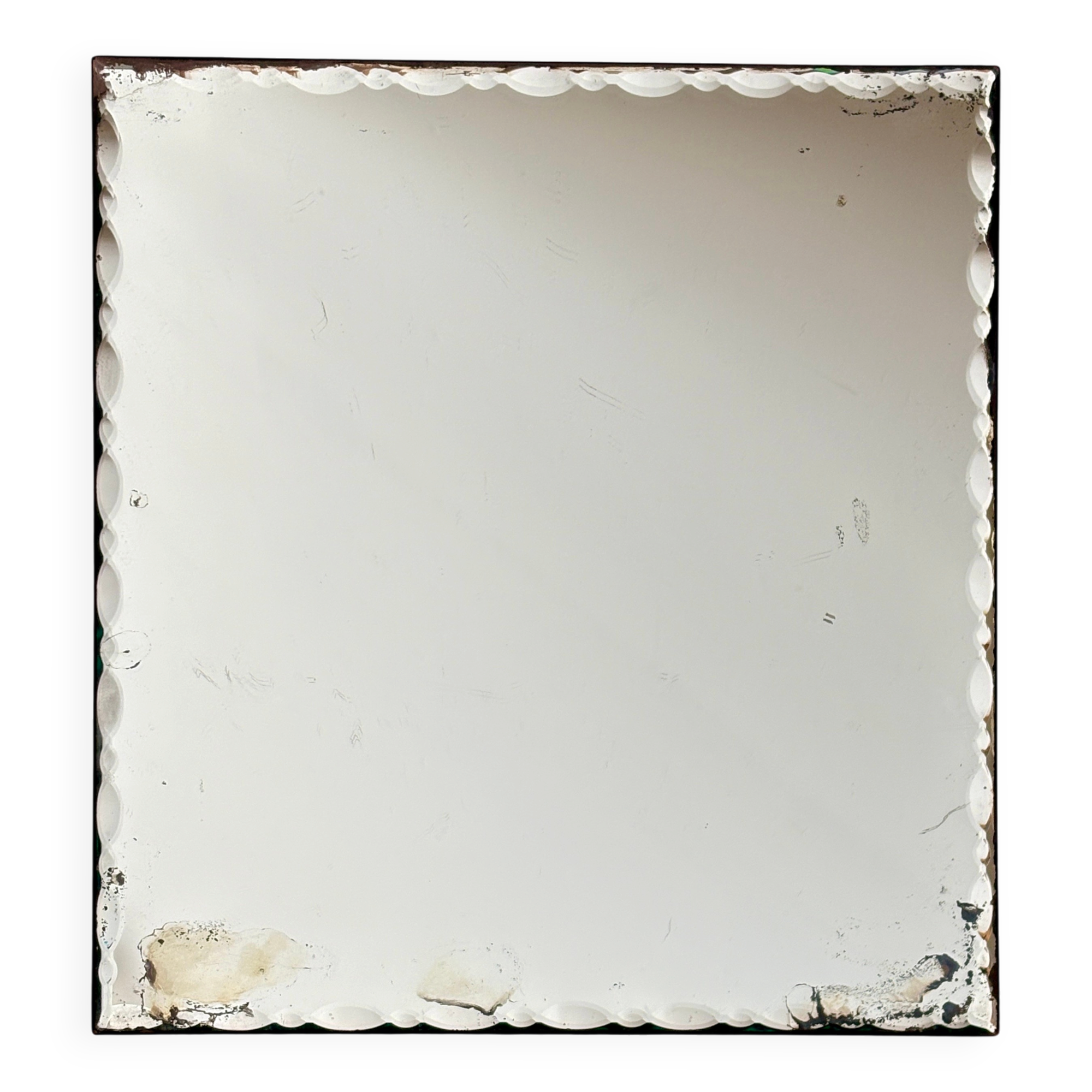 Antique mirror with bevelled edges