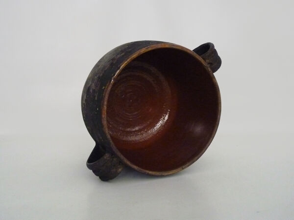 Pot de cuisson, cache pot en terre cuite,vernissé. JB Hughes Vallauris