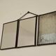 Vintage 1920 barber triptych mirror