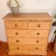 Vintage Solid Pine Commode Restored - Rustic Elegance