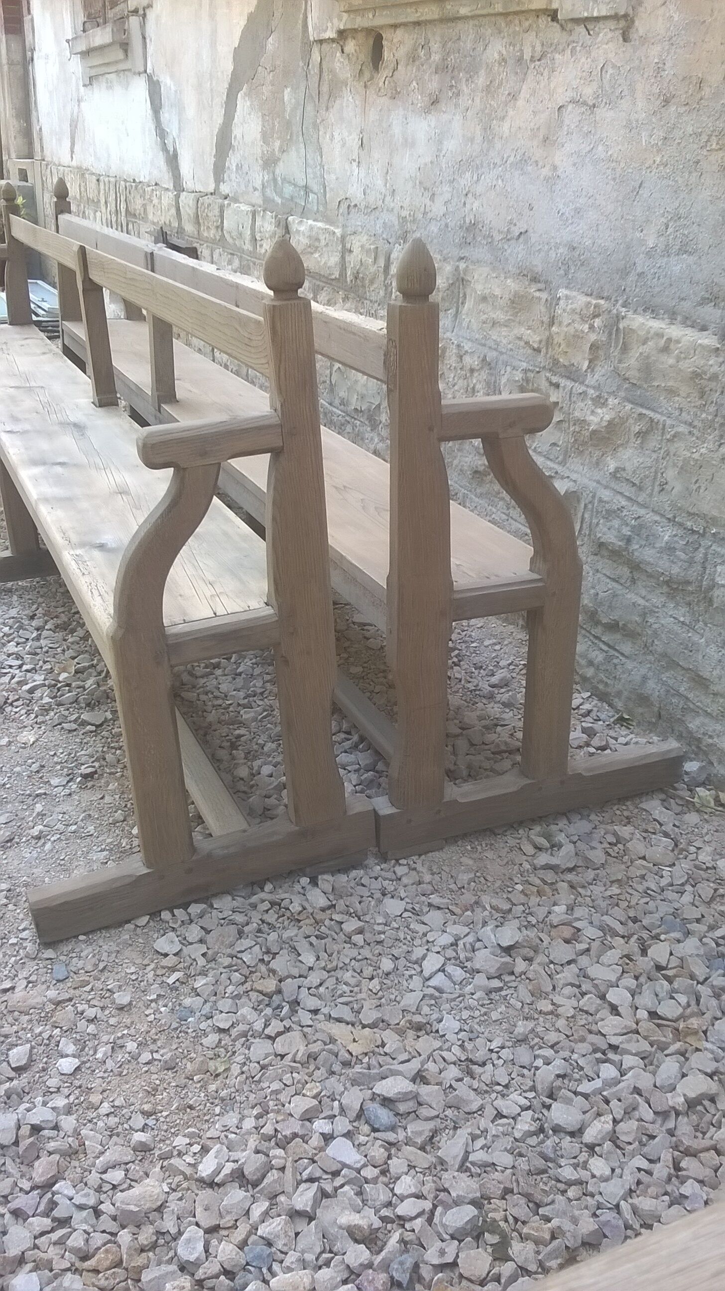 Paires grand banc d'église