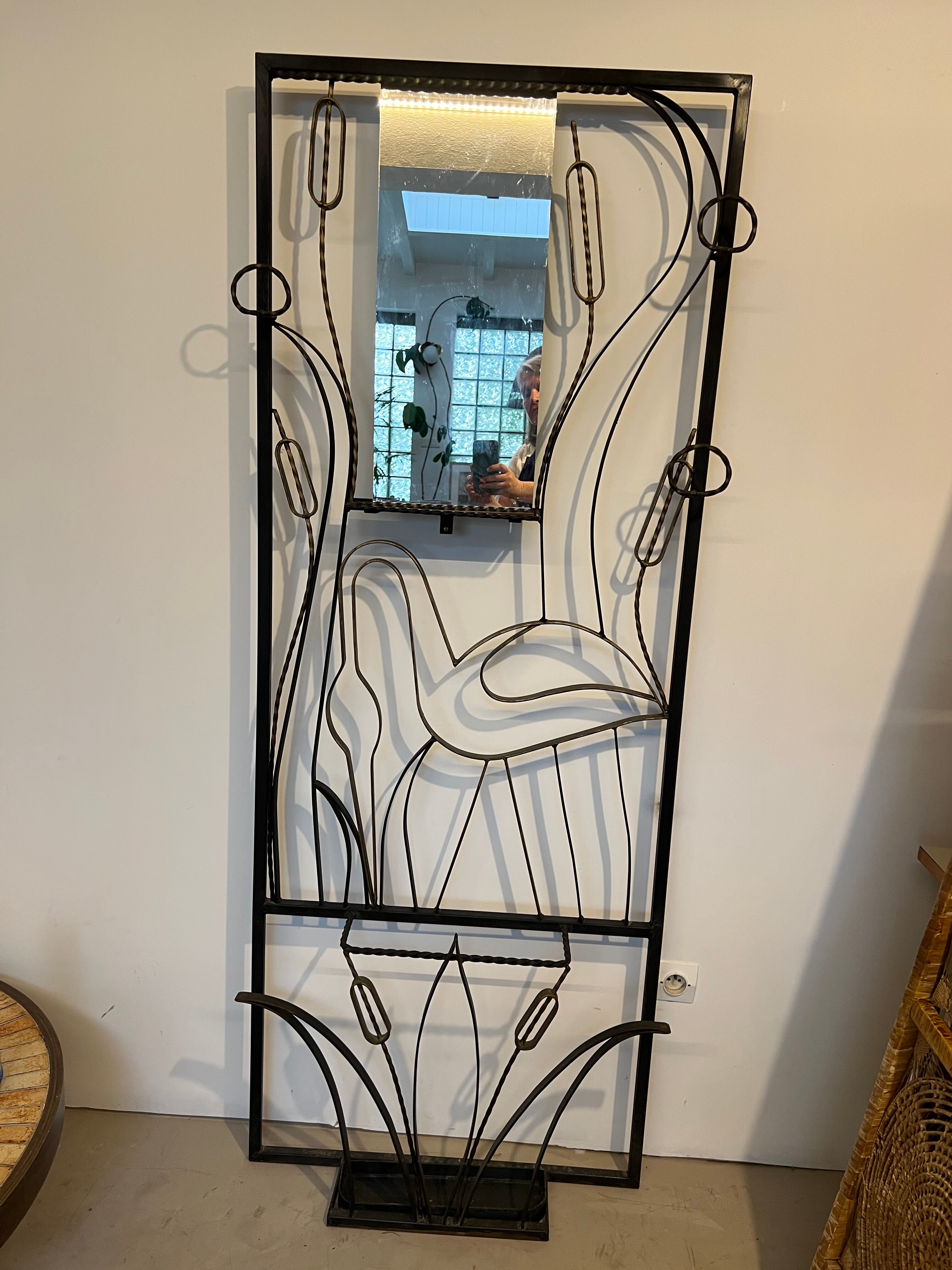 Wrought iron cloakroom